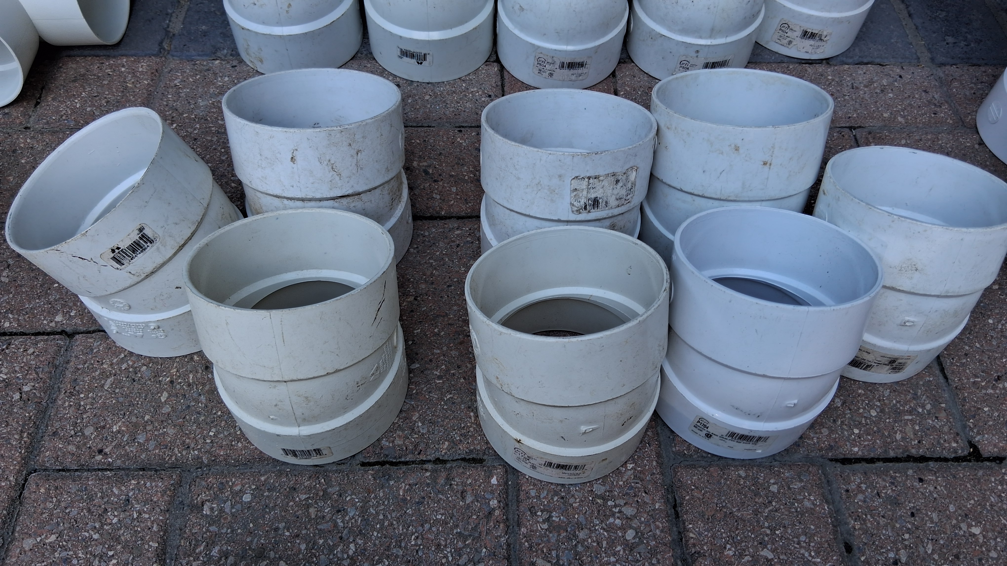 Sewer & Drain PVC Fittings Lot, SDR35, 3-Inch & 4-Inch, photo 2 of 6