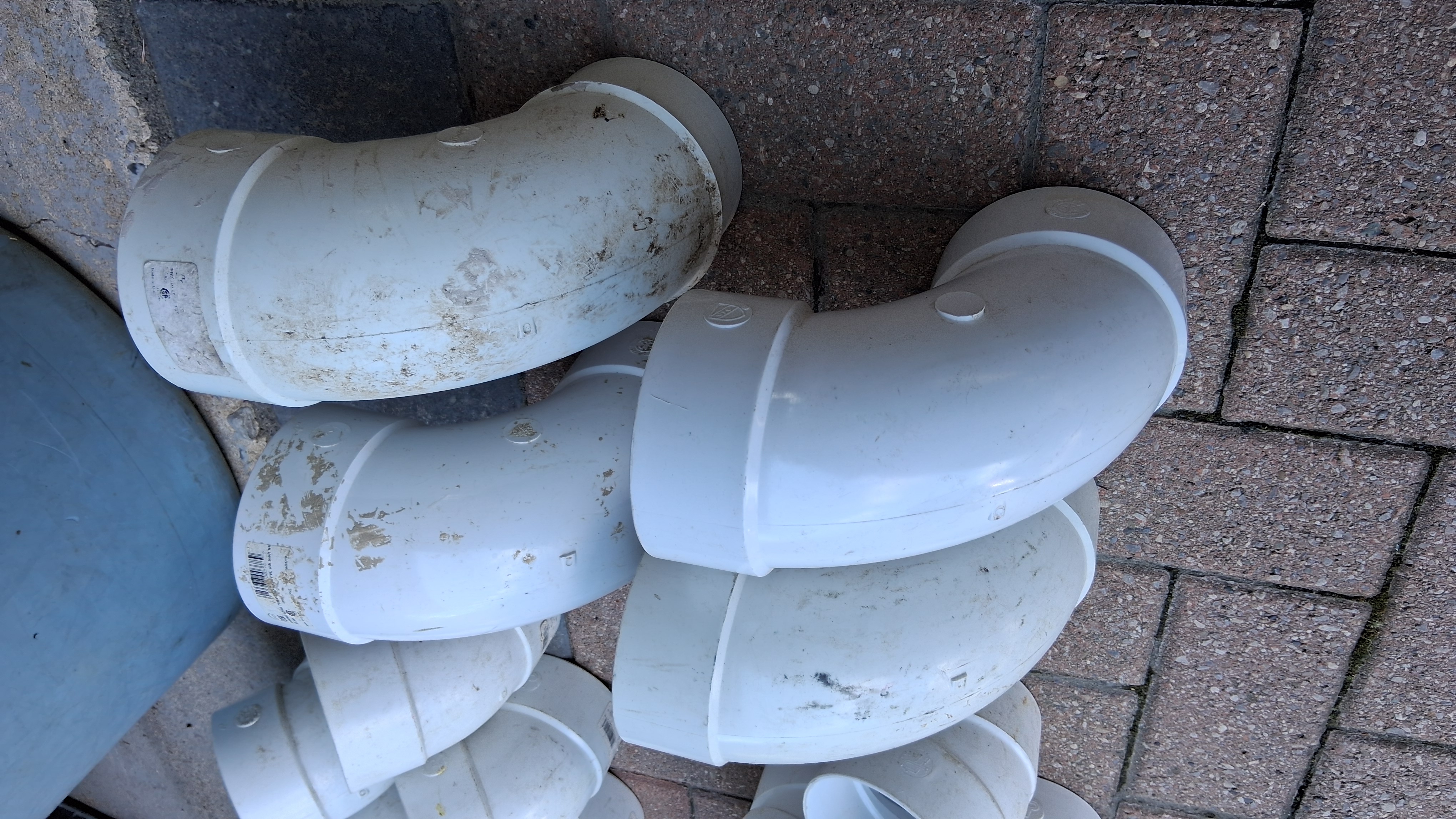 Sewer & Drain PVC Fittings Lot, SDR35, 3-Inch & 4-Inch, photo 3 of 6