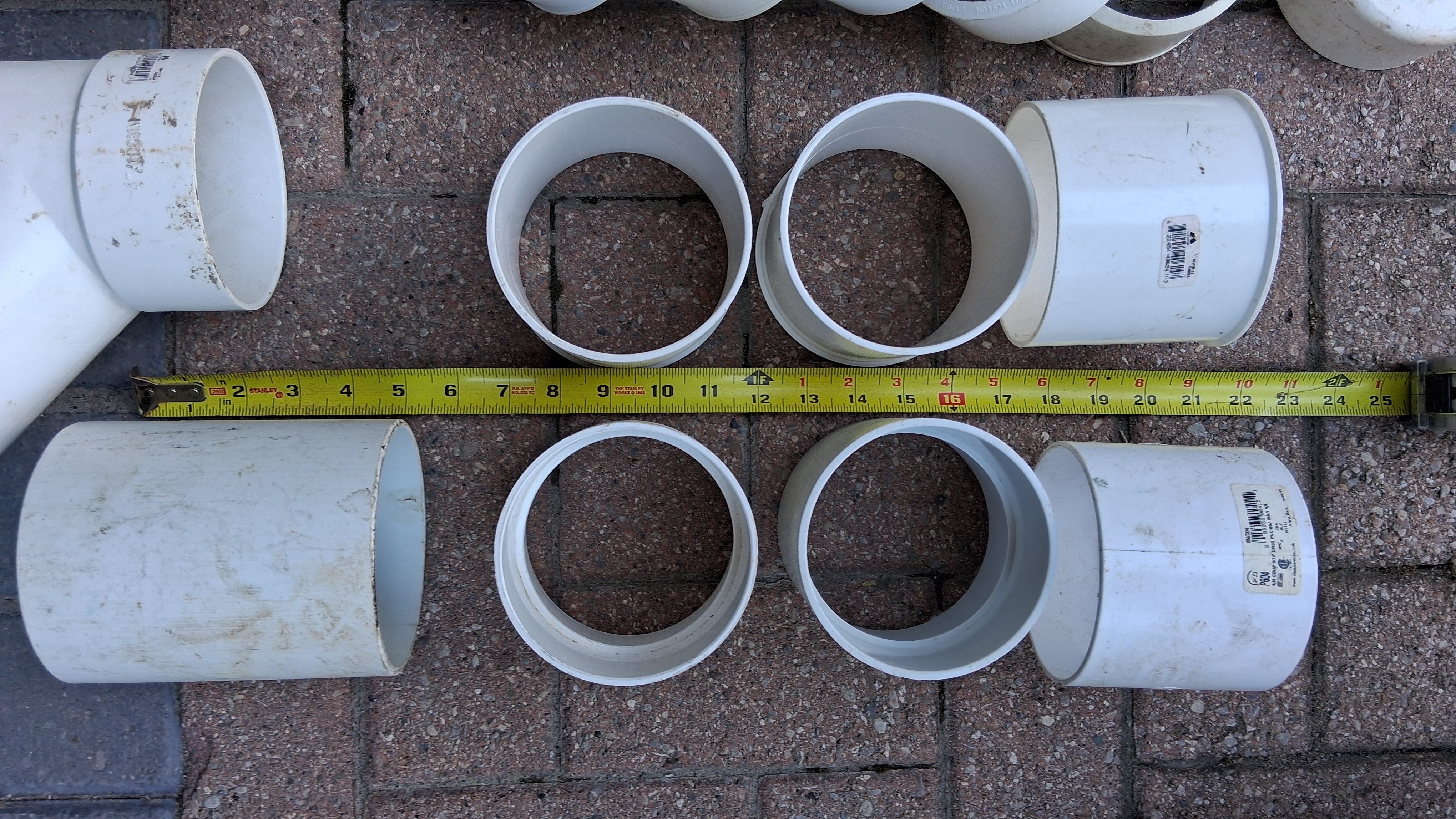 Sewer & Drain PVC Fittings Lot, SDR35, 3-Inch & 4-Inch, photo 6 of 6