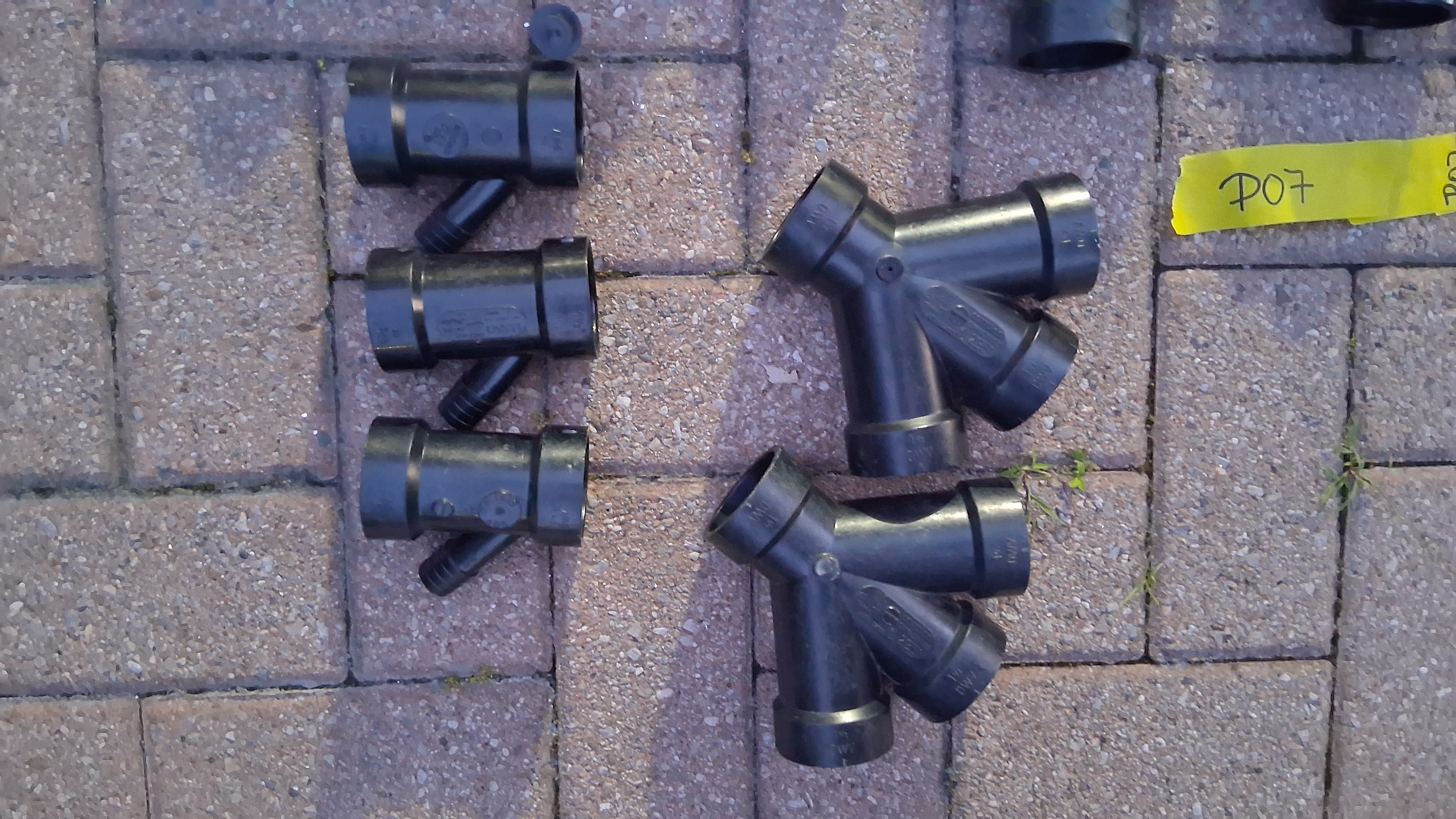 1-1/2 Inch ABS DWV Fittings & Transition Couplings, Bulk Lot ~100 Pieces, photo 3 of 6