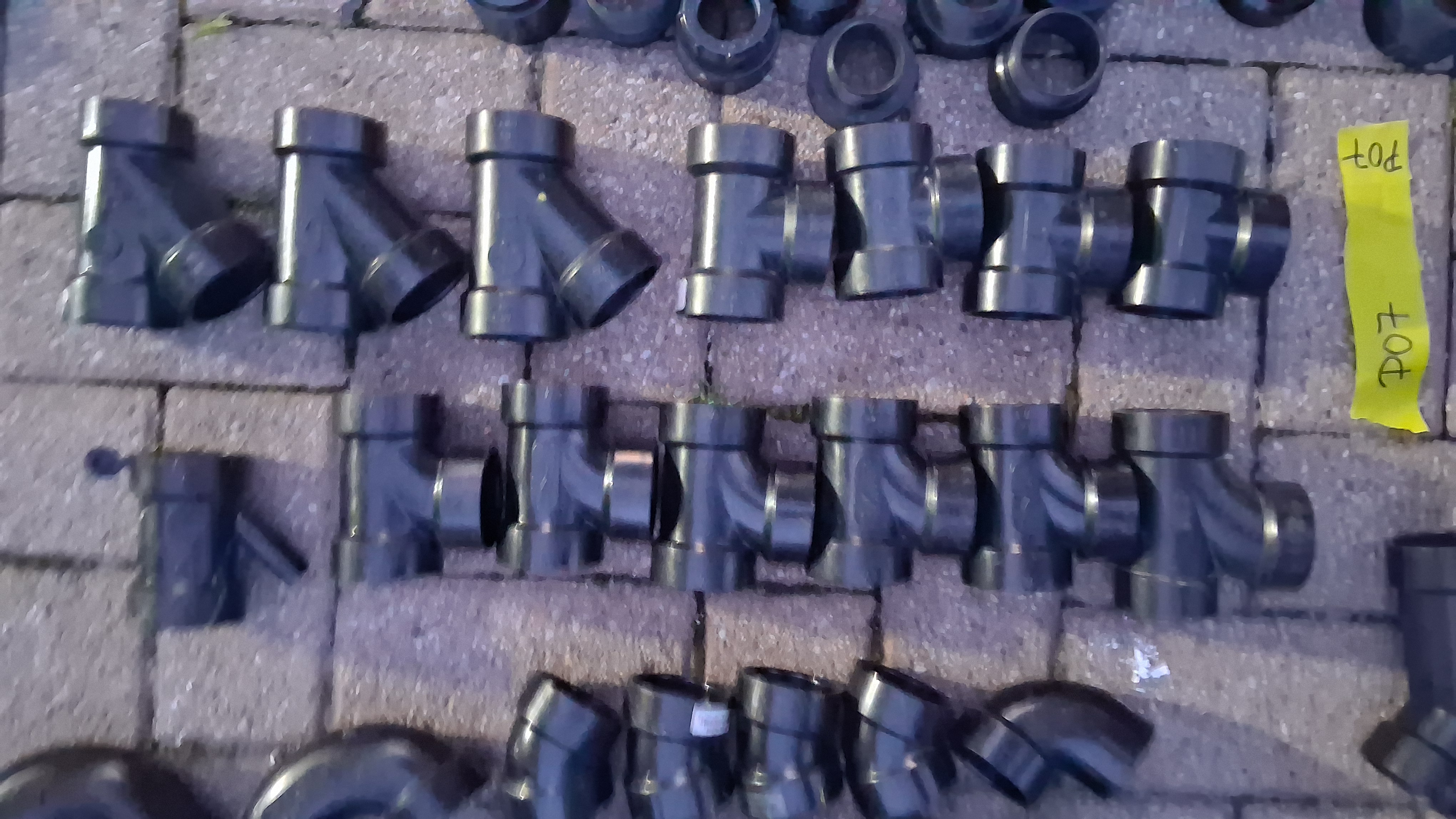 1-1/2 Inch ABS DWV Fittings & Transition Couplings, Bulk Lot ~100 Pieces, photo 4 of 6