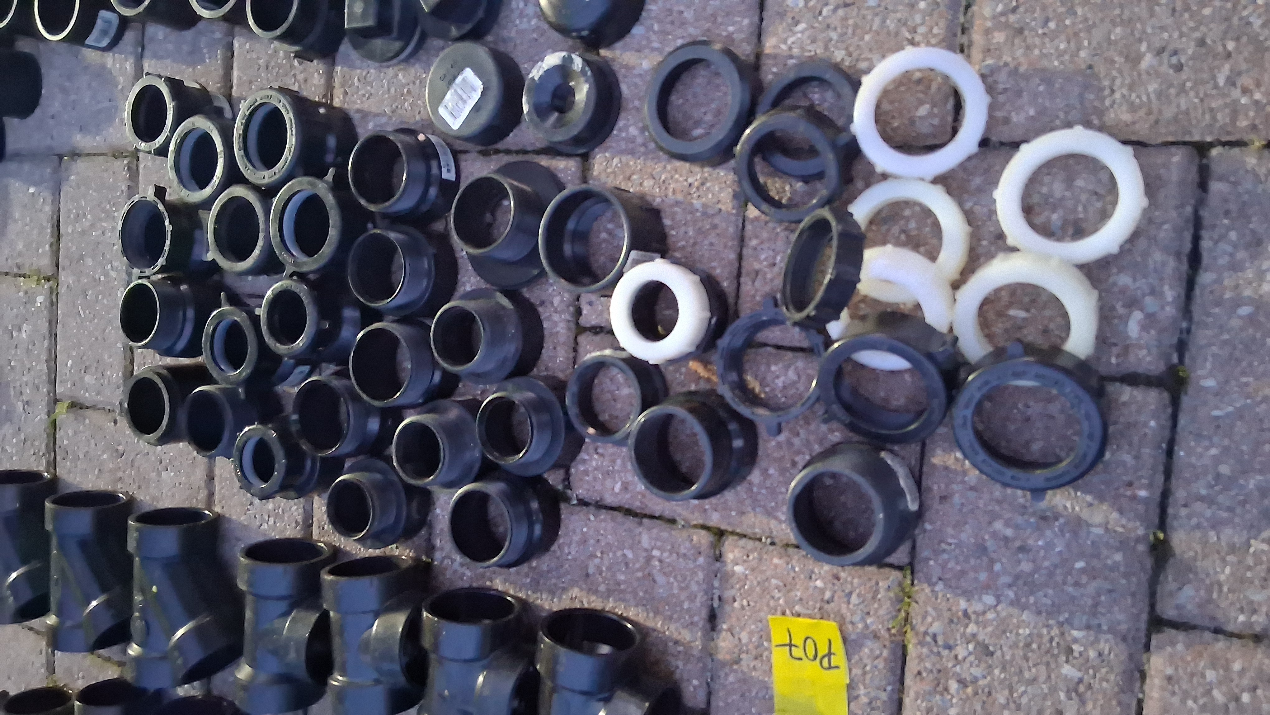 1-1/2 Inch ABS DWV Fittings & Transition Couplings, Bulk Lot ~100 Pieces, photo 5 of 6