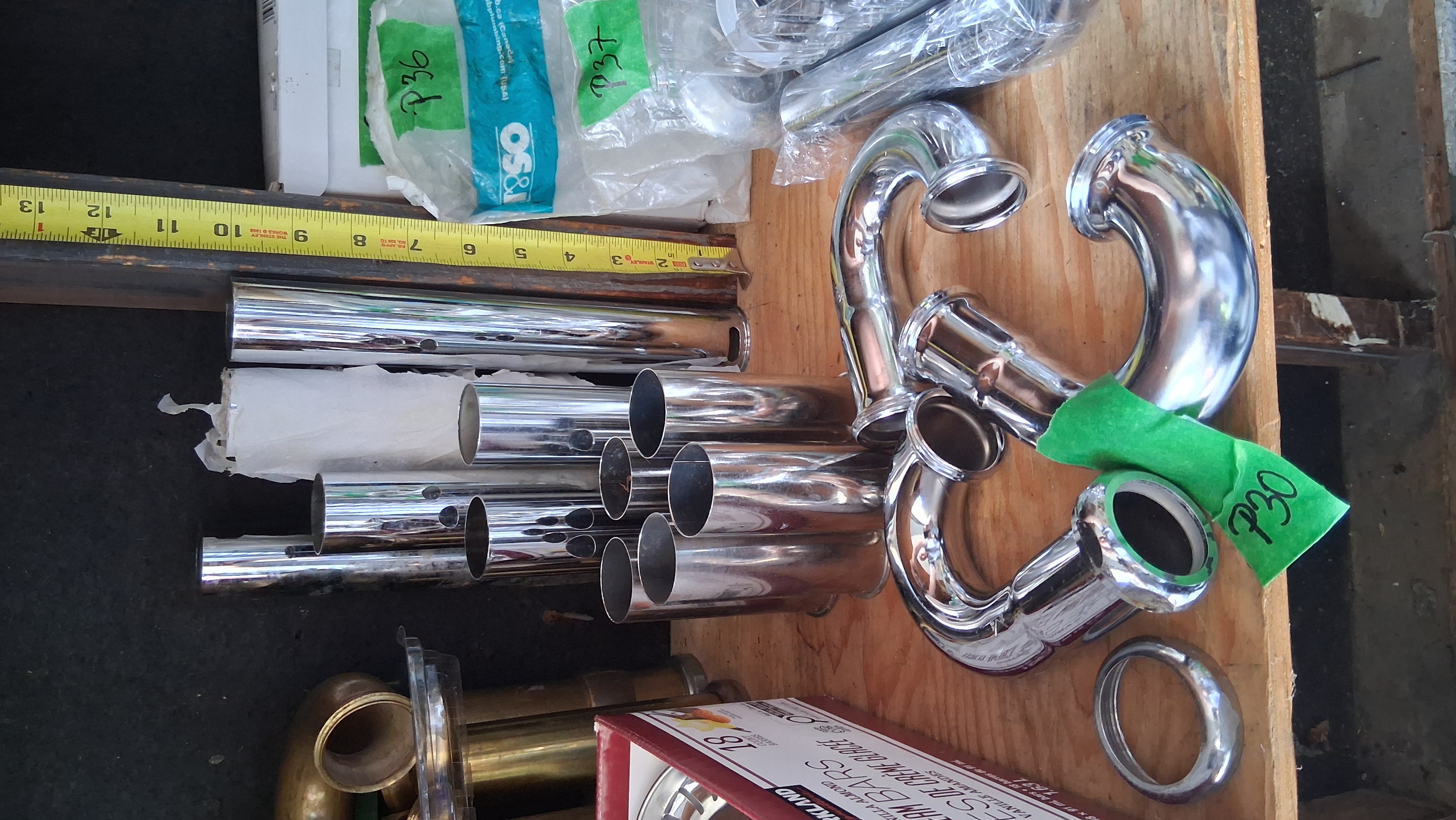 Drains & P-Traps, Chrome, Tubular, photo 1 of 2