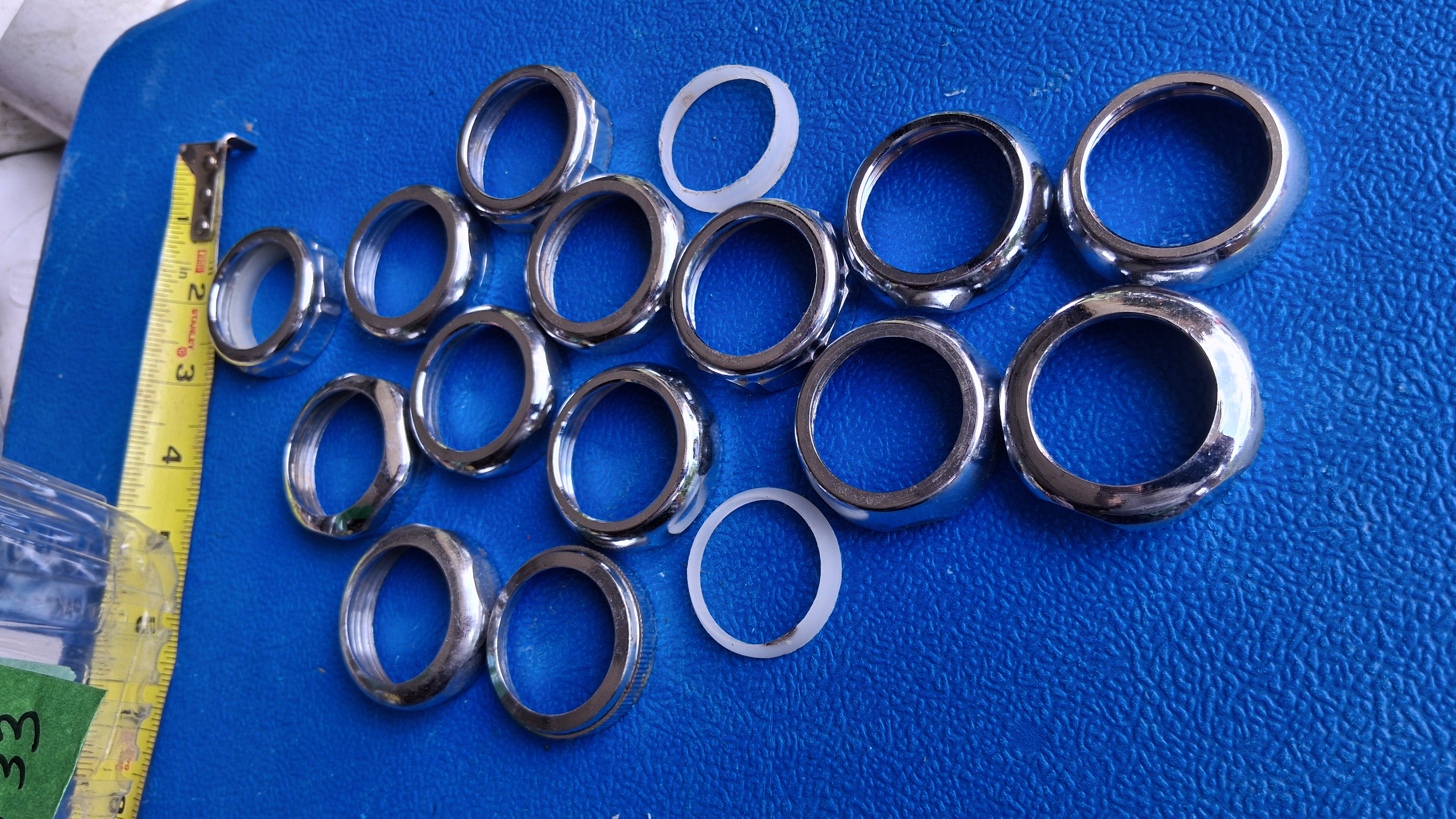 Slip-Joint Nuts & Washers, Chrome, Tubular, photo 3 of 3