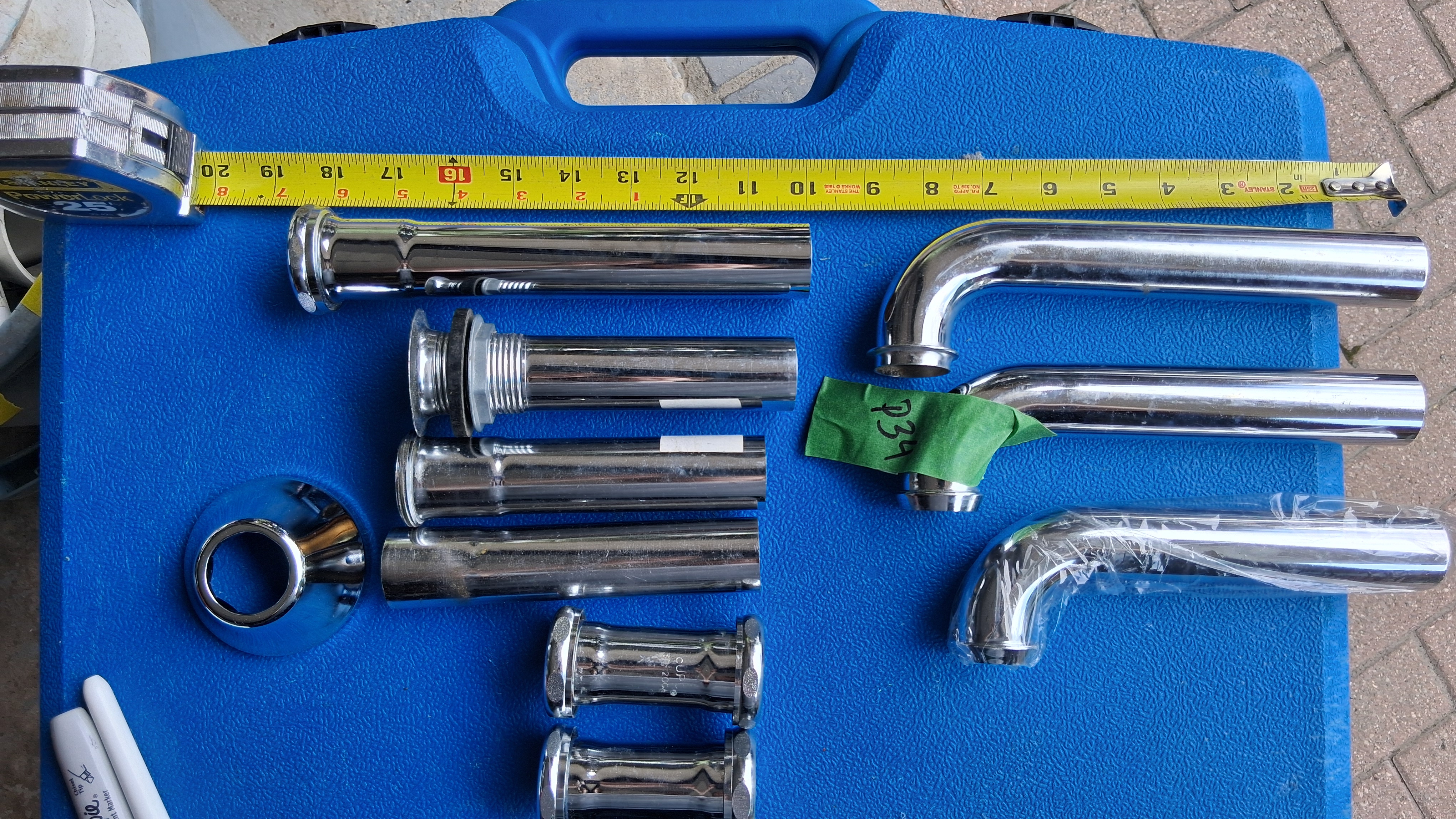 Drains, Extension Tubes & P-Traps, Chrome, Tubular, photo 1 of 1
