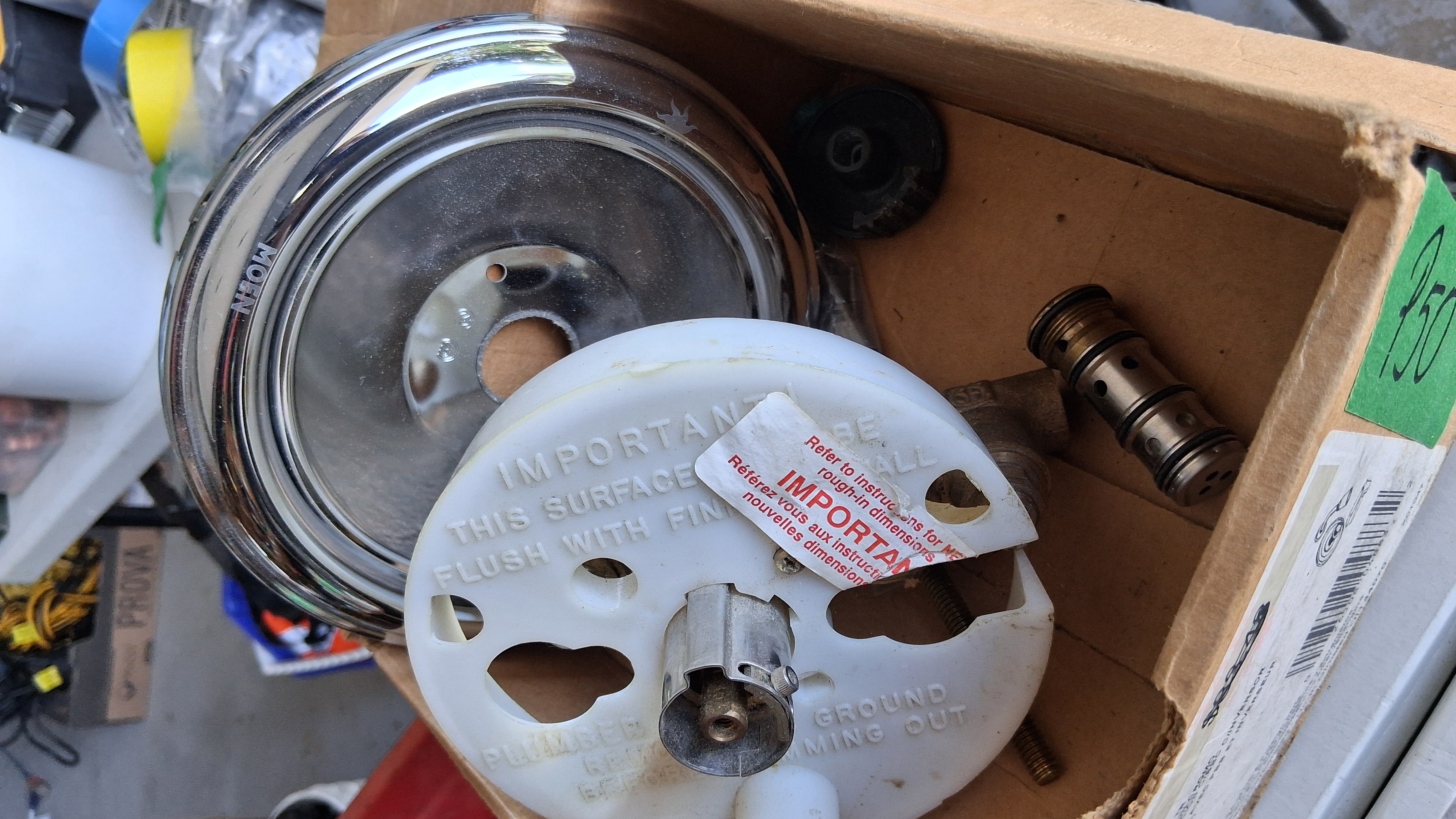 Tub/Shower Trim Kit & Brass Valve Body, Chrome, T172, photo 2 of 5